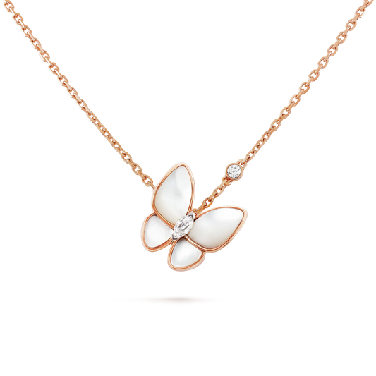 [Resenly Jewelry]BUTTERFLY MOP DIAMOND NECKLACE