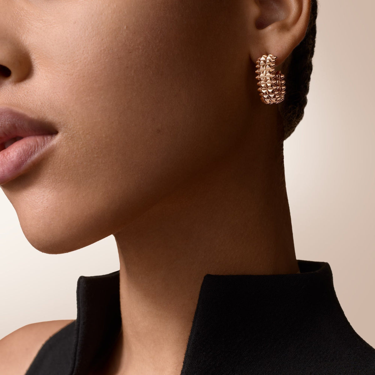 [Resenly Jewelry]CLASH 9.2MM DOUBLE ROW EARRINGS