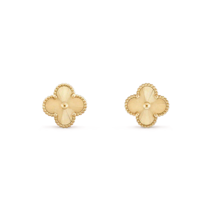 [Resenly Jewelry]CLOVER MINI 9.5MM LASER EARRINGS