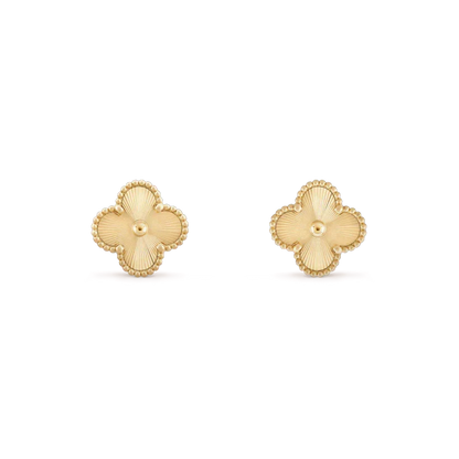 [Resenly Jewelry]CLOVER MINI 9.5MM LASER EARRINGS