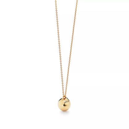 [Resenly Jewelry]BALL PENDANT 12.75MM NECKLACE