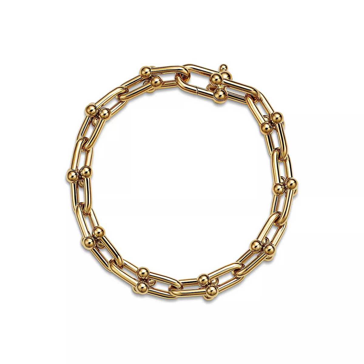 [Resenly Jewelry]HARDWEAR MEDIUM LINK 20 MOTIF GOLD BRACELET