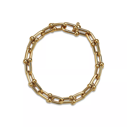 [Resenly Jewelry]HARDWEAR MEDIUM LINK 20 MOTIF GOLD BRACELET