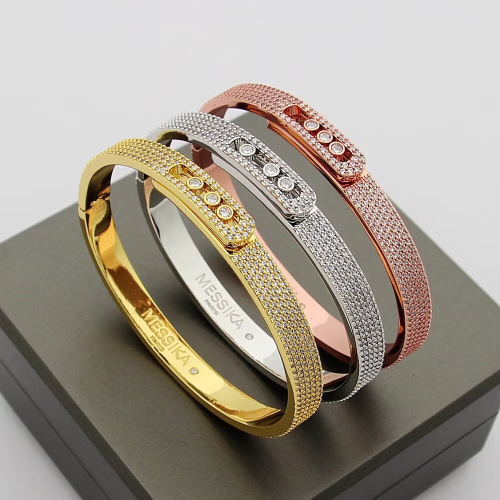 [Resenly Jewelry]Move Noa Full Pavé Diamond Bangle Bracelet
