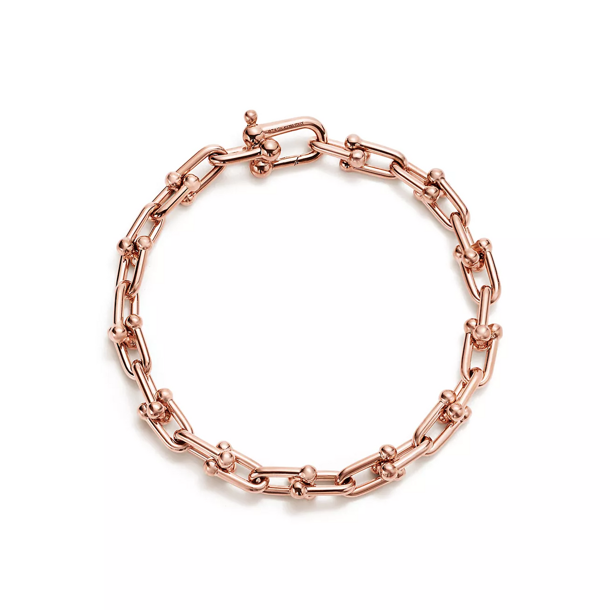 [Resenly Jewelry]HARDWEAR SMALL LINK 26 MOTIF PINK GOLD BRACELET