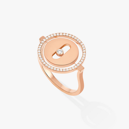 [Resenly Jewelry]LUCKY MOVE PINK GOLD DIAMOND RING