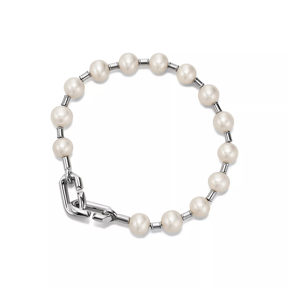 [Resenly Jewelry]PEARL 7-8MM SILVER BRACELET