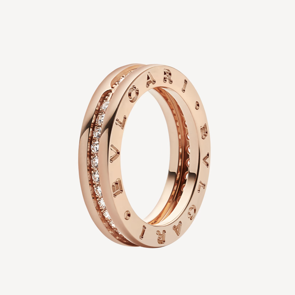 [Resenly Jewelry]ZERO 1 ONE-BAND PAVED DIAMONDS ON THE SPIRAL RING
