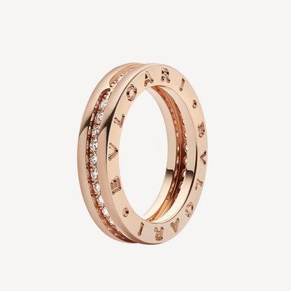 [Resenly Jewelry]ZERO 1 ONE-BAND PAVED DIAMONDS ON THE SPIRAL RING