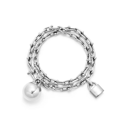 [Resenly Jewelry]HARDWEAR SMALL WRAP SILVER BRACELET