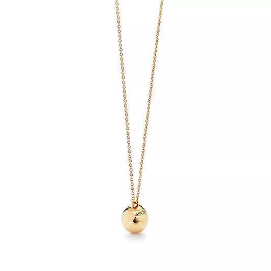 [Resenly Jewelry]BALL PENDANT 12.75MM NECKLACE