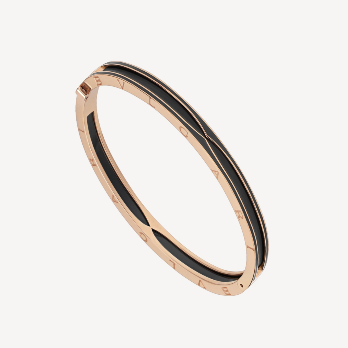 [Resenly Jewelry]ZERO 1 PINK GOLD WITH MATTE BLACK CERAMIC BRACELET