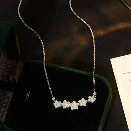 [Resenly Jewelry]]wild flower diamond line pendant