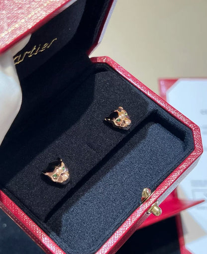 [Resenly Jewelry]CHRRTAH-PRINT STUD EARRINGS, THREE COLORS