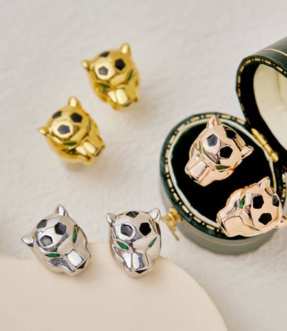 [Resenly Jewelry]CHRRTAH-PRINT STUD EARRINGS, THREE COLORS