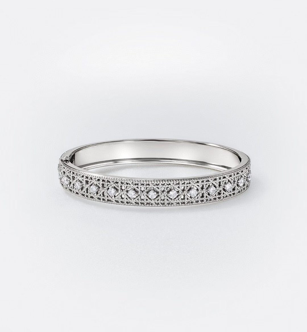 [Resenly Jewelry]2026 WOVEN-PATTERN BRACELET SET WITH FULL DIAMOND INLAY THREE-COLORS