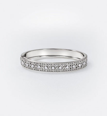 [Resenly Jewelry]2026 WOVEN-PATTERN BRACELET SET WITH FULL DIAMOND INLAY THREE-COLORS