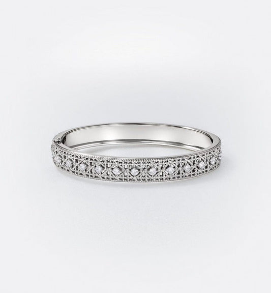 [Resenly Jewelry]2026 WOVEN-PATTERN BRACELET SET WITH FULL DIAMOND INLAY THREE-COLORS