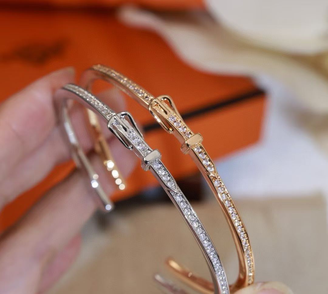 [Resenly Jewelry]DIAMOND-ENCRUSTED BRACELET THREE COLORS