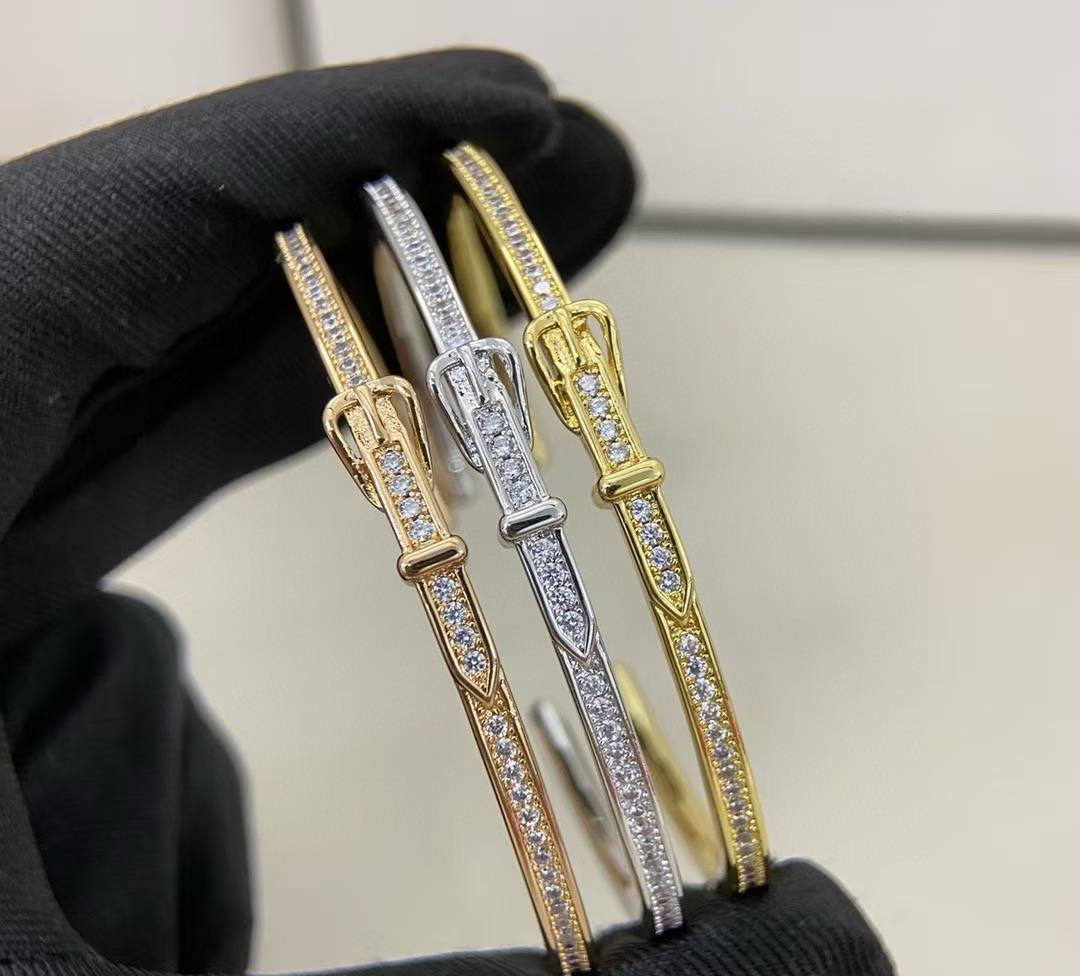[Resenly Jewelry]DIAMOND-ENCRUSTED BRACELET THREE COLORS