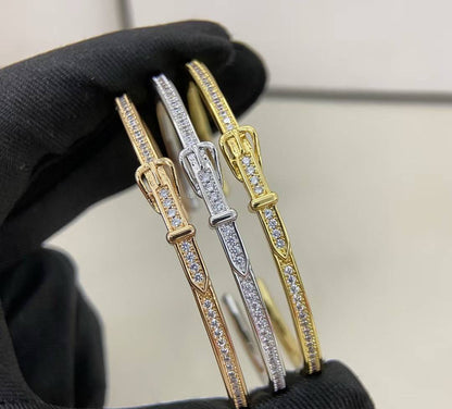 [Resenly Jewelry]DIAMOND-ENCRUSTED BRACELET THREE COLORS