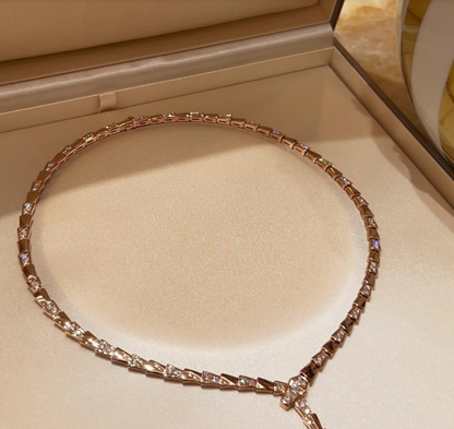 [Resenly Jewelry]NEW！SERPENT DIAMOND NECKLACE