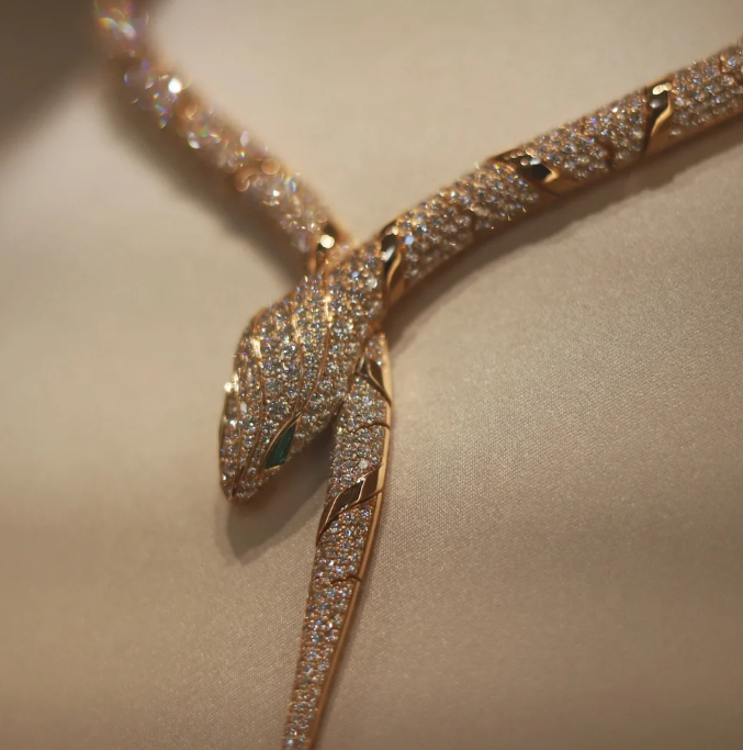 [Resenly Jewelry]HAUTE COUTURE GOLD SERPENTI NECKLACE
