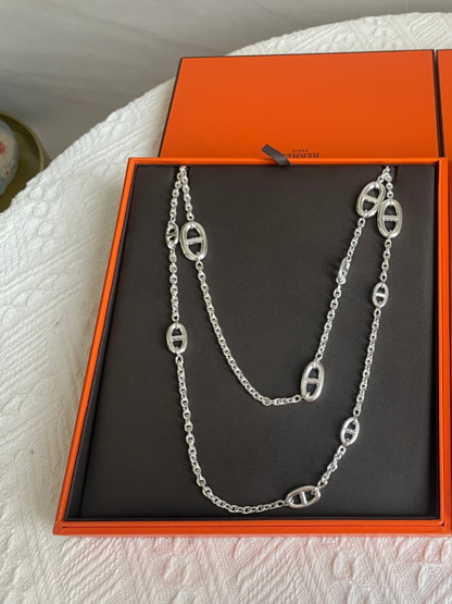[Resenly Jewelry]Classic Silver Sweater Chain