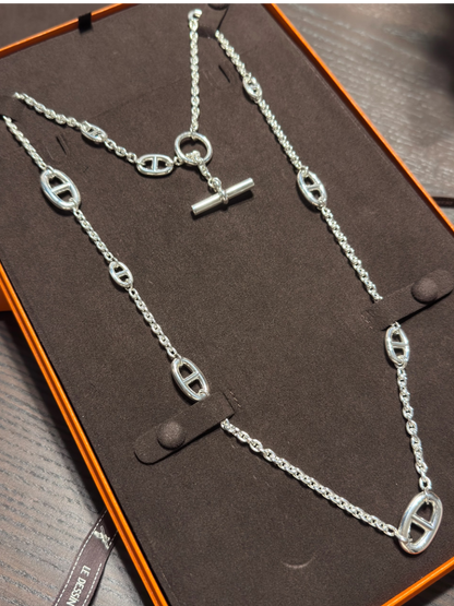 [Resenly Jewelry]Classic Silver Sweater Chain
