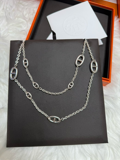 [Resenly Jewelry]Classic Silver Sweater Chain