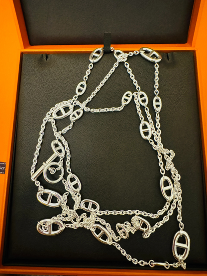 [Resenly Jewelry]Classic Silver Sweater Chain