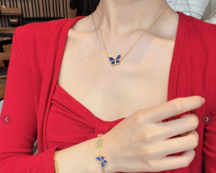 [Resenly Jewelry]2026 NEW BUTTERFLY BLUE   NECKLACE