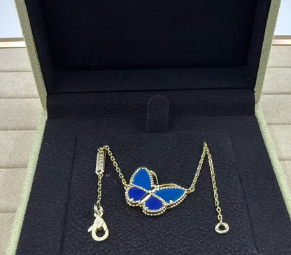 [Resenly Jewelry]2026 NEW BUTTERFLY BLUE   NECKLACE