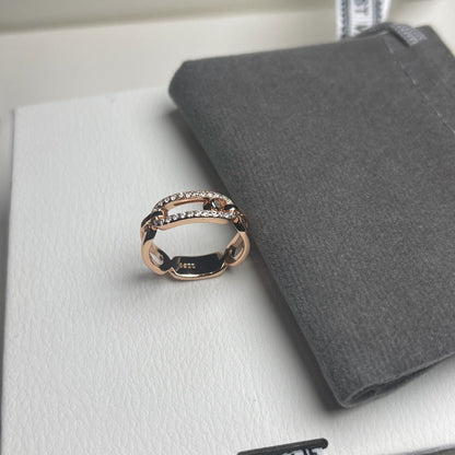 [Resenly Jewelry]Sliding Single Diamond Ring