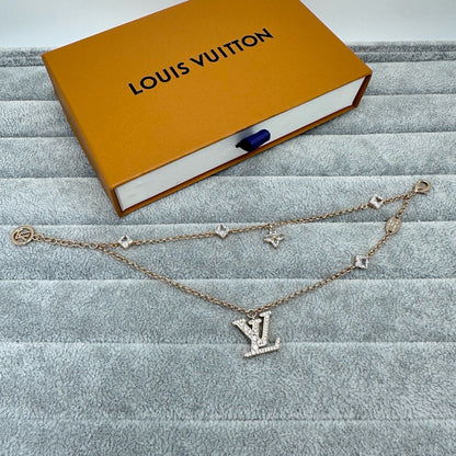 [Resenly Jewelry]FULL DIAMOND LETTER NECKLACE
