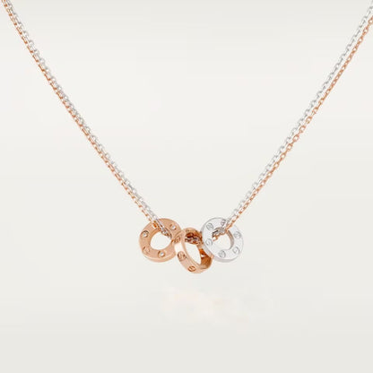 [Resenly Jewelry]LOVE 6 DIAMOND PENDANT NECKLACE