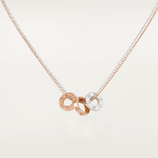 [Resenly Jewelry]LOVE 6 DIAMOND PENDANT NECKLACE