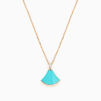 [Resenly Jewelry]DREAM NECKLACE TURQUOISE PINK GOLD
