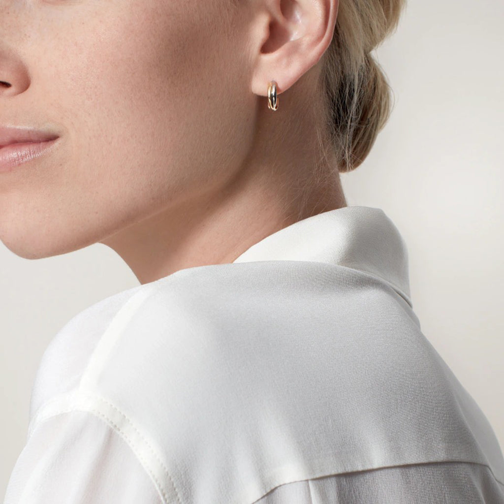 [Resenly Jewelry]TRINITY ON DIAMOND MINI EARRINGS