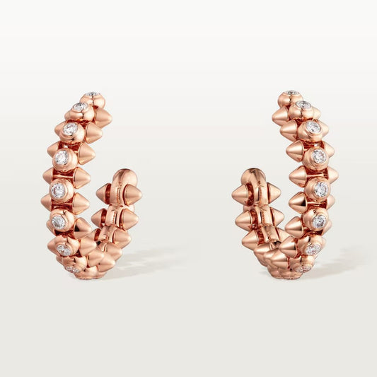 [Resenly Jewelry]CLASH FULL DIAMOND MEDIUM EARRINGS