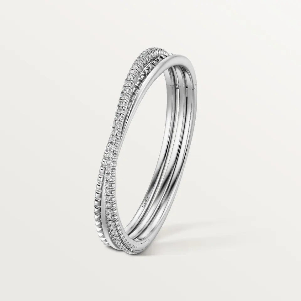 [Resenly Jewelry]ETINCELLE HALF-PAVED DIAMOND BRACELET