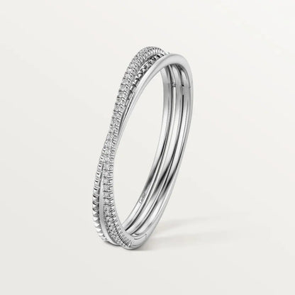 [Resenly Jewelry]ETINCELLE HALF-PAVED DIAMOND BRACELET