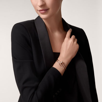 [Resenly Jewelry]JUSTE BRACELET 3.5MM DOUBLE ROW DIAMOND