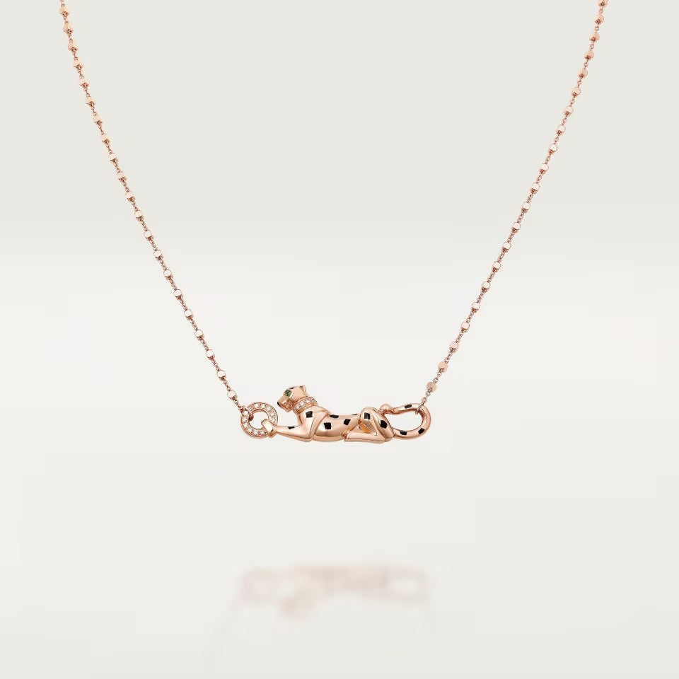 [Resenly Jewelry]PANTHERE FULL DIAMOND NECKLACE
