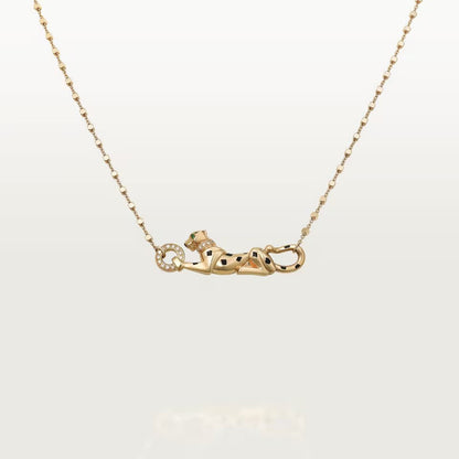 [Resenly Jewelry]PANTHERE FULL DIAMOND NECKLACE