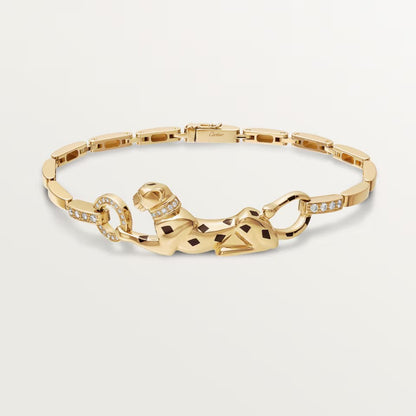 [Resenly Jewelry]PANTHERE HALF DIAMOND ON CHAIN BRACELET