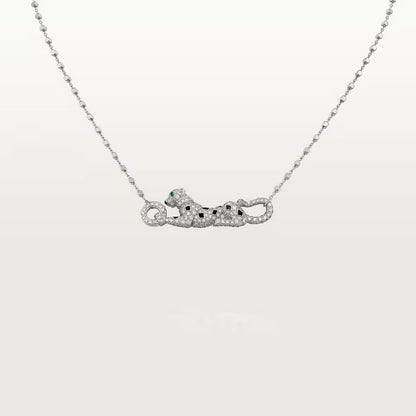 [Resenly Jewelry]PANTHERE PAVED DIAMOND NECKLACE