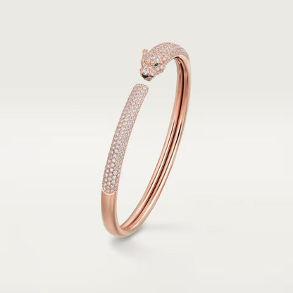[Resenly Jewelry]PANTHERE FULL DIAMOND OPEN BRACELET