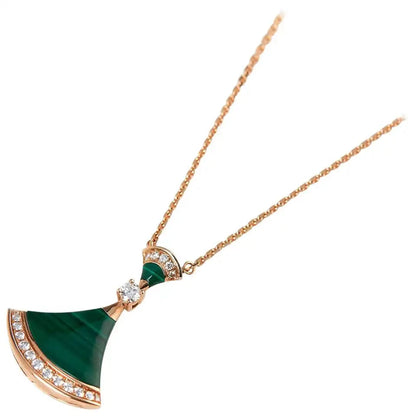 [Resenly Jewelry]DREAM NECKLACE MALACHITE DIAMOND