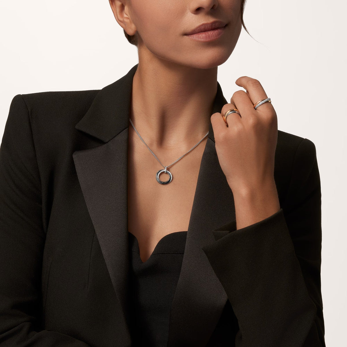 [Resenly Jewelry]TRINITY CERAMIC NECKLACE